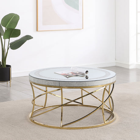 Elise Gold Coffee Table - Ornate Home