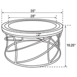 Elise Gold Coffee Table - Ornate Home