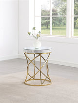 Elise Gold End Table - Ornate Home