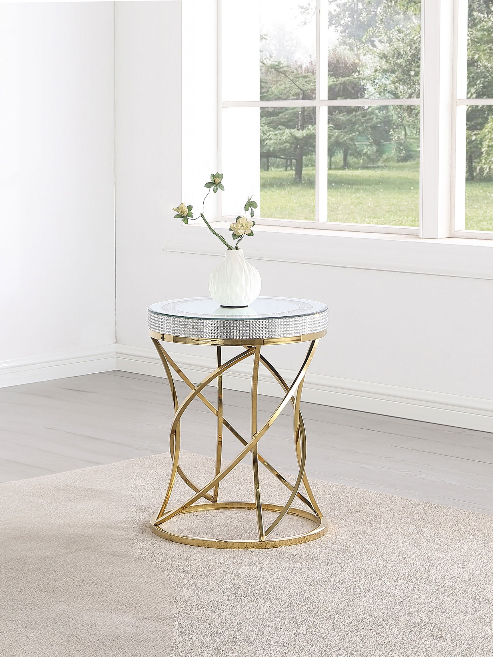 Elise Gold End Table - Ornate Home