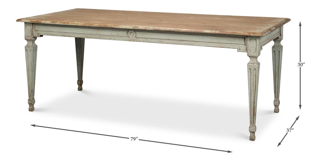 Elise Green Dining Table - Ornate Home