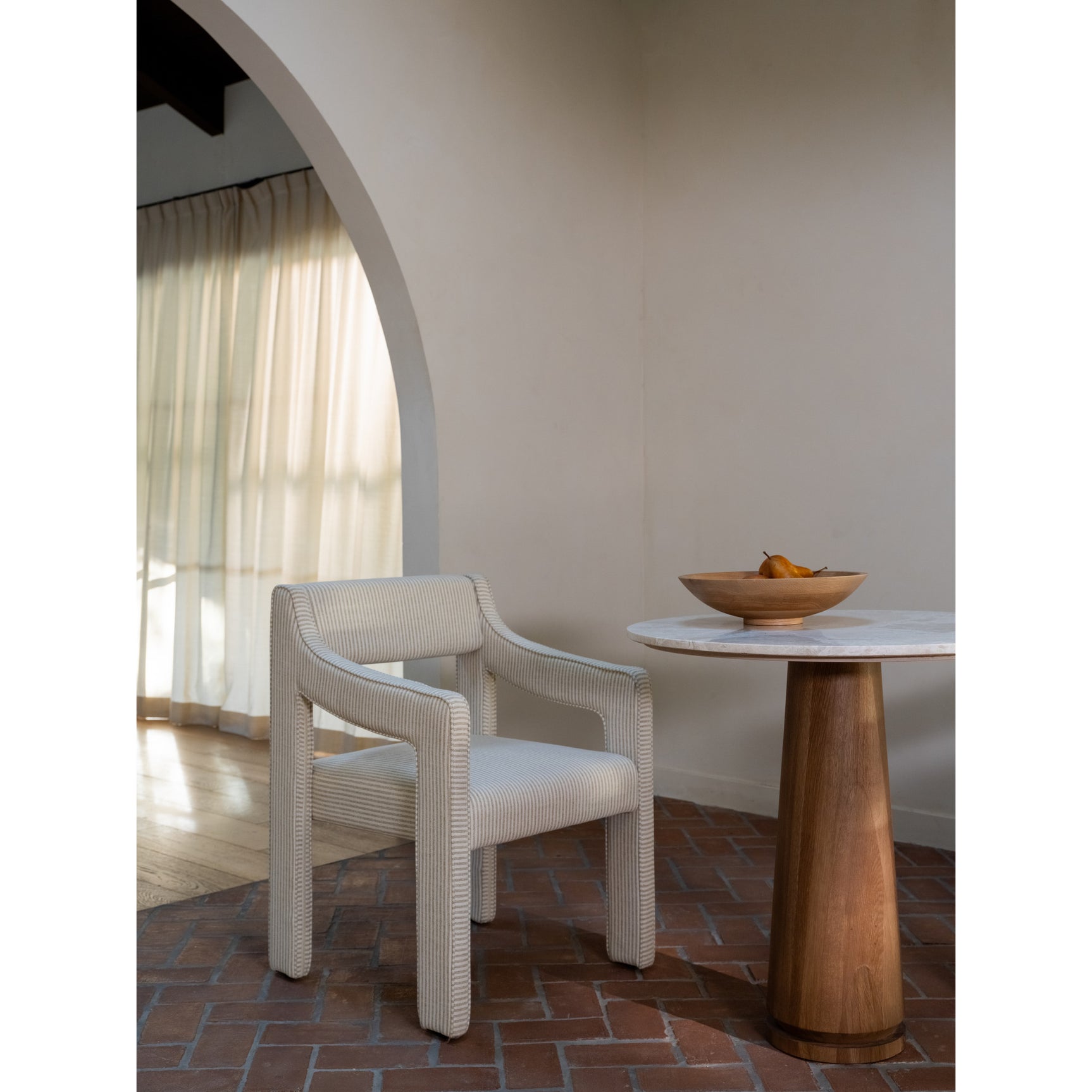 Elise Stripe Dining Chair - Ornate Home