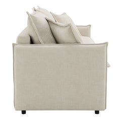 Elisea Beige Sofa w/Sleeper - Ornate Home