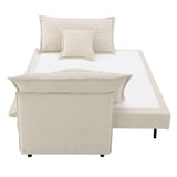 Elisea Beige Sofa w/Sleeper - Ornate Home