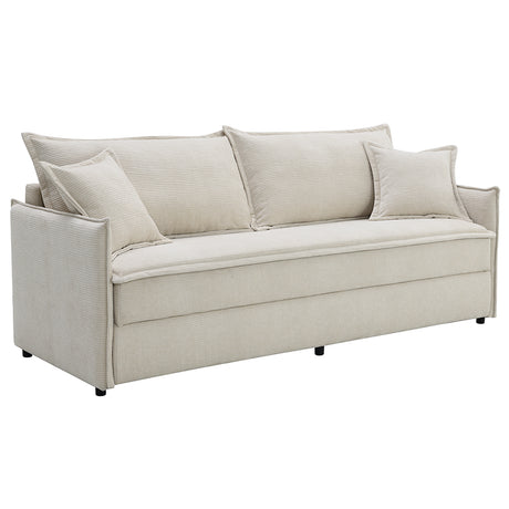 Elisea Beige Sofa w/Sleeper - Ornate Home