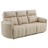 Elison Dark Beige Motion Sofa - Ornate Home