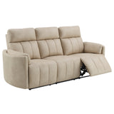 Elison Dark Beige Motion Sofa - Ornate Home