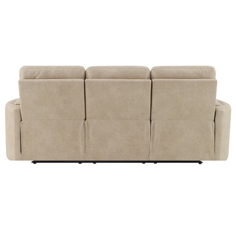 Elison Dark Beige Motion Sofa - Ornate Home