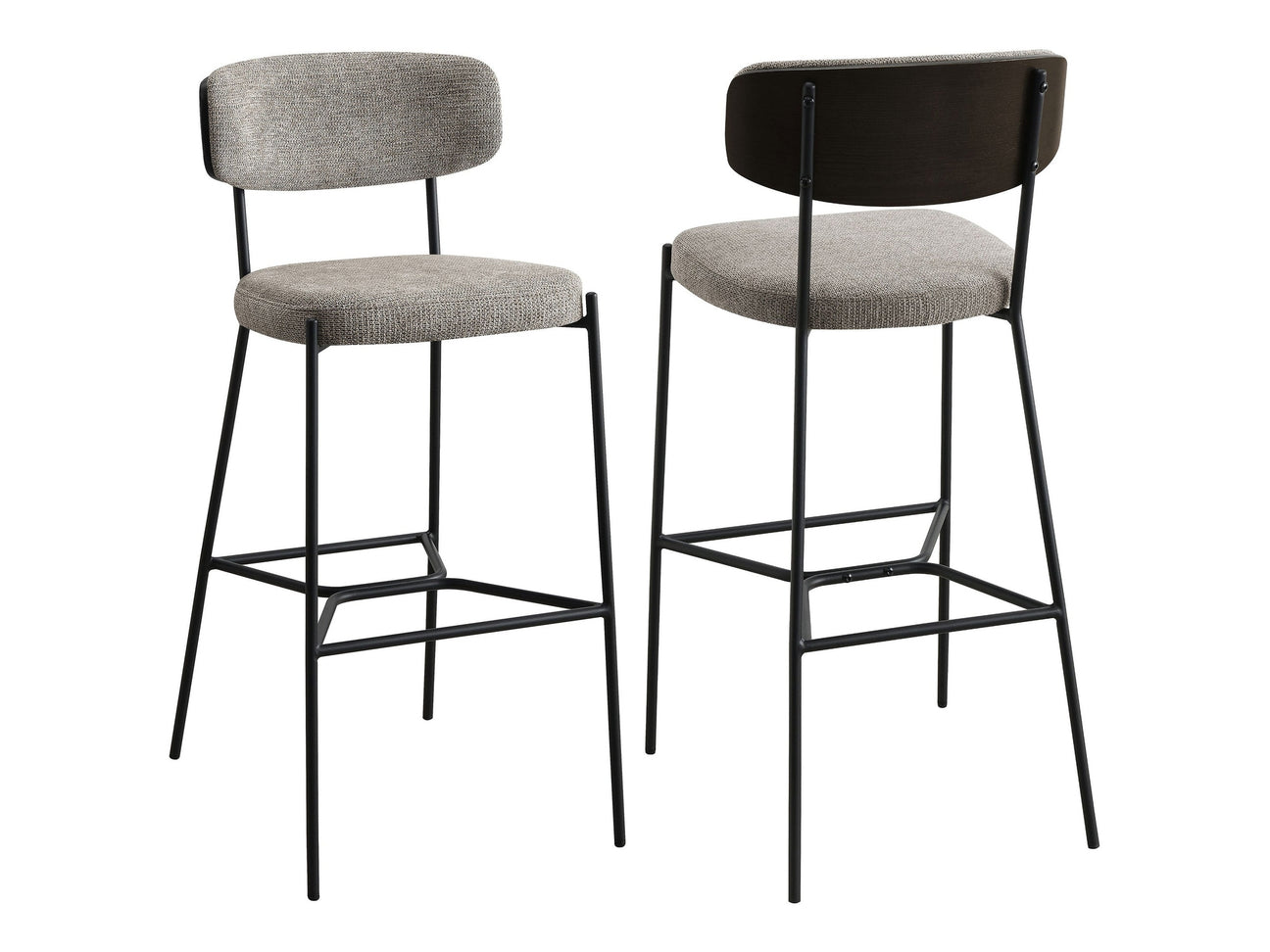 Elison Light Brown Bar Stool (Set of 2) - Ornate Home