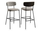 Elison Light Brown Bar Stool (Set of 2) - Ornate Home