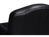 Elite Black French Club Swivel Chair - Ornate Home