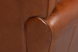 Elite Brown French Club Chair - Ornate Home