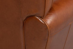 Elite Brown French Club Chair - Ornate Home