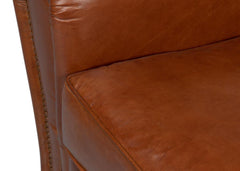 Elite Brown French Club Chair - Ornate Home