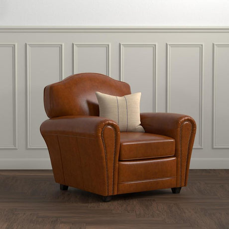 Elite Brown French Club Chair - Ornate Home
