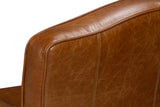 Elite French Club Cuba Brown Leather Swivel Chair - Ornate Home
