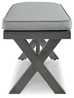 Elite Park Gray Outdoor Bench w/ Cushion - Ornate Home