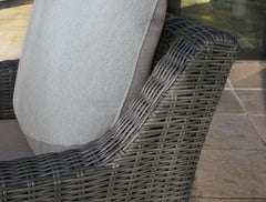 Elite Park Gray Outdoor Swivel Lounge w/ Cushion - Ornate Home
