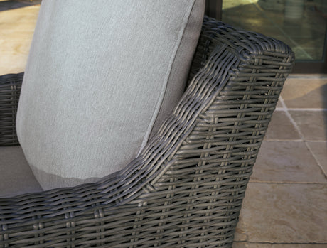 Elite Park Gray Outdoor Swivel Lounge w/ Cushion - Ornate Home