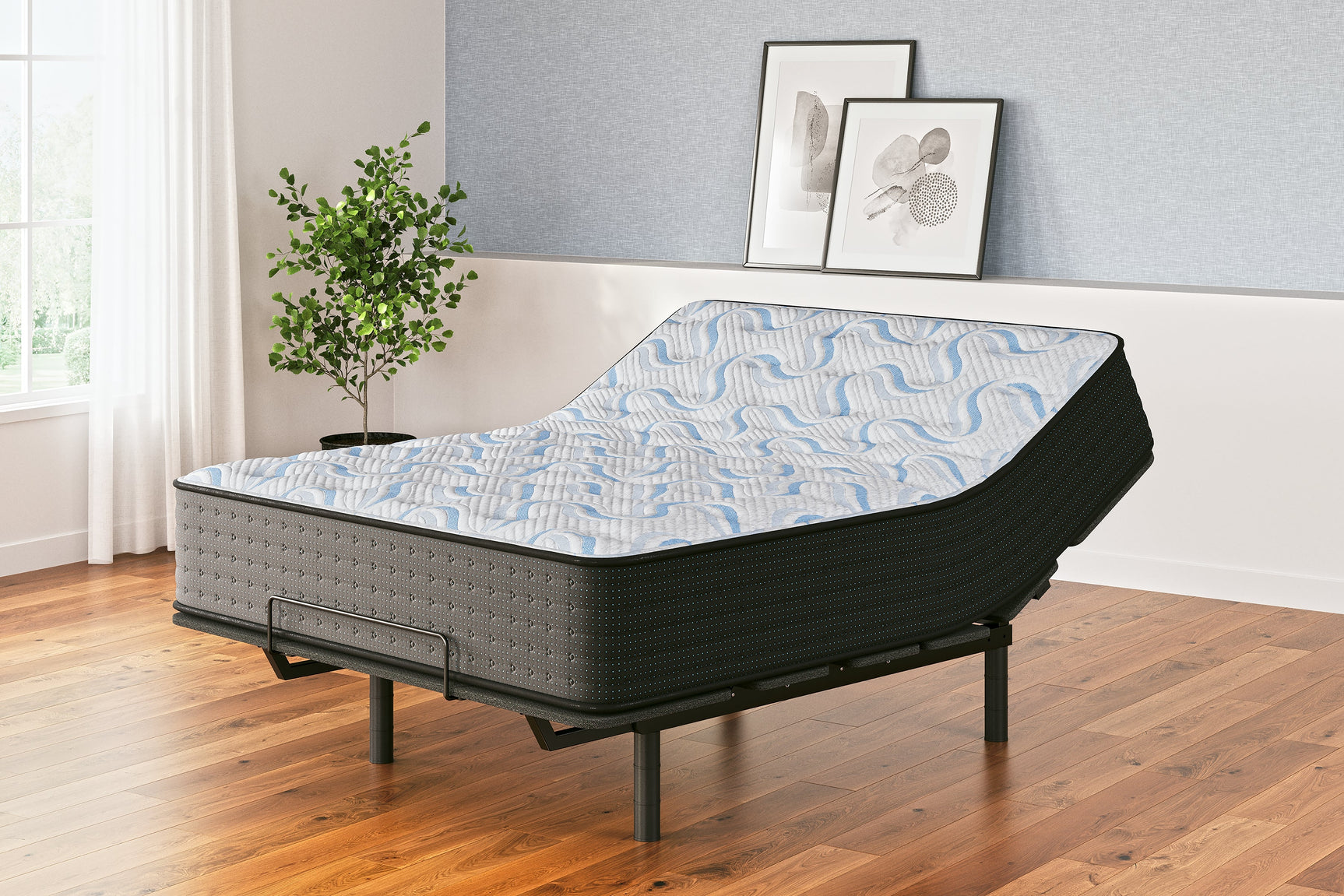 Elite Springs Plush Gray/Blue Queen Mattress (Online Special Price) - Ornate Home