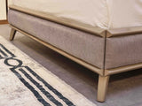 Elite Taupe King Bed Frame With Headboard - Ornate Home