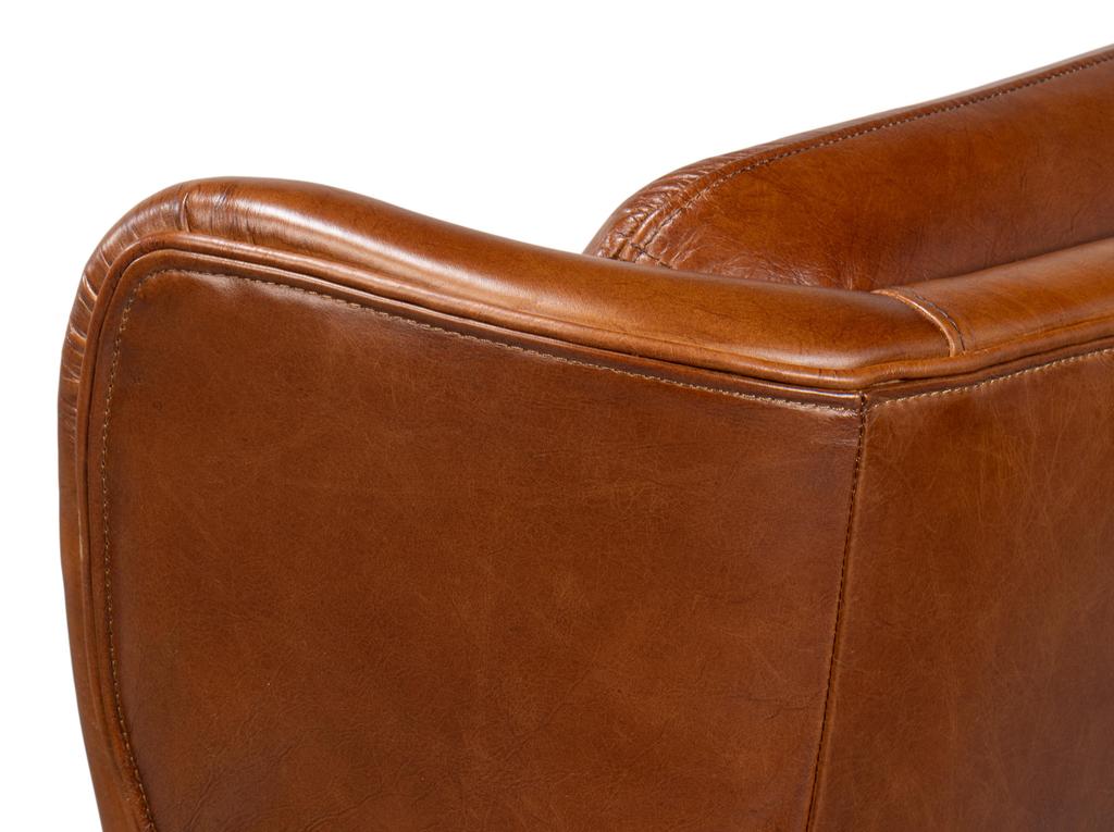 Elite Wing Brown Lounge Chair - Ornate Home