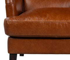 Elite Wing Brown Lounge Chair - Ornate Home