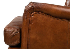 Elite Wing Brown Lounge Chair - Ornate Home
