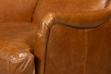 Elite Wing Brown Lounge Chair - Ornate Home