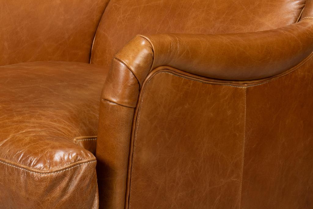 Elite Wing Brown Lounge Chair - Ornate Home