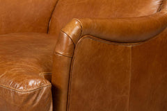 Elite Wing Brown Lounge Chair - Ornate Home