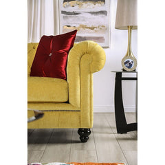Eliza Royal Yellow/Red Sofa - Ornate Home