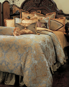 Elizabeth Aqua Comforter Set - Ornate Home