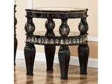 Elizabeth Black Enamelend End Table  / HD-1208 - Ornate Home