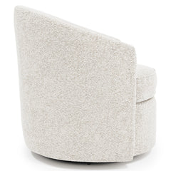 Elizabeth Ivory Swivel Chair Without Pillows - Ornate Home