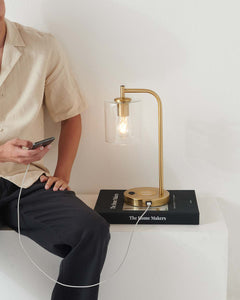 Elizabeth USB Table Lamp - Ornate Home