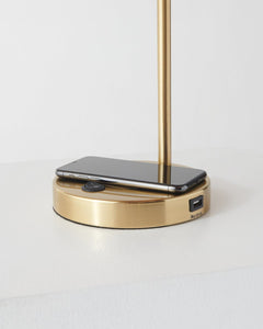 Elizabeth USB Table Lamp - Ornate Home
