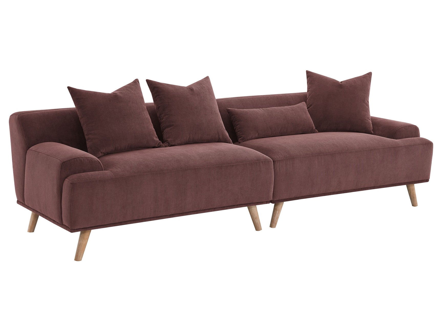 Elizabeth Wine Extra Long Sofa - Ornate Home