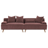 Elizabeth Wine Extra Long Sofa - Ornate Home