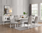 Elizaveta White High Gloss Dining Table - Ornate Home