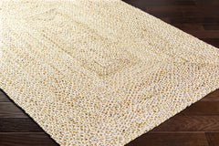 Elkie Cream Jute Area Rug - Clearance - Ornate Home