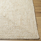 Elkie Cream Jute Area Rug - Clearance - Ornate Home
