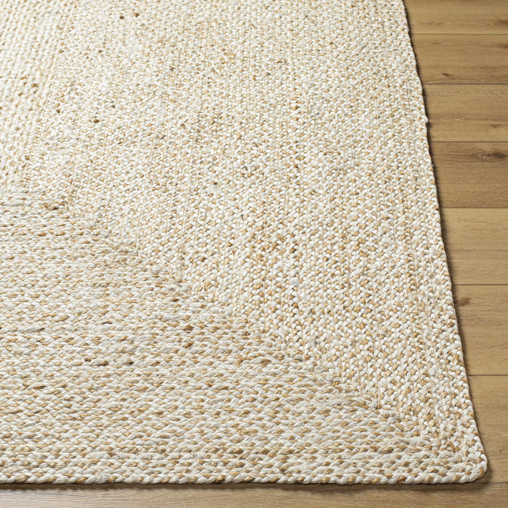 Elkie Cream Jute Area Rug - Clearance - Ornate Home