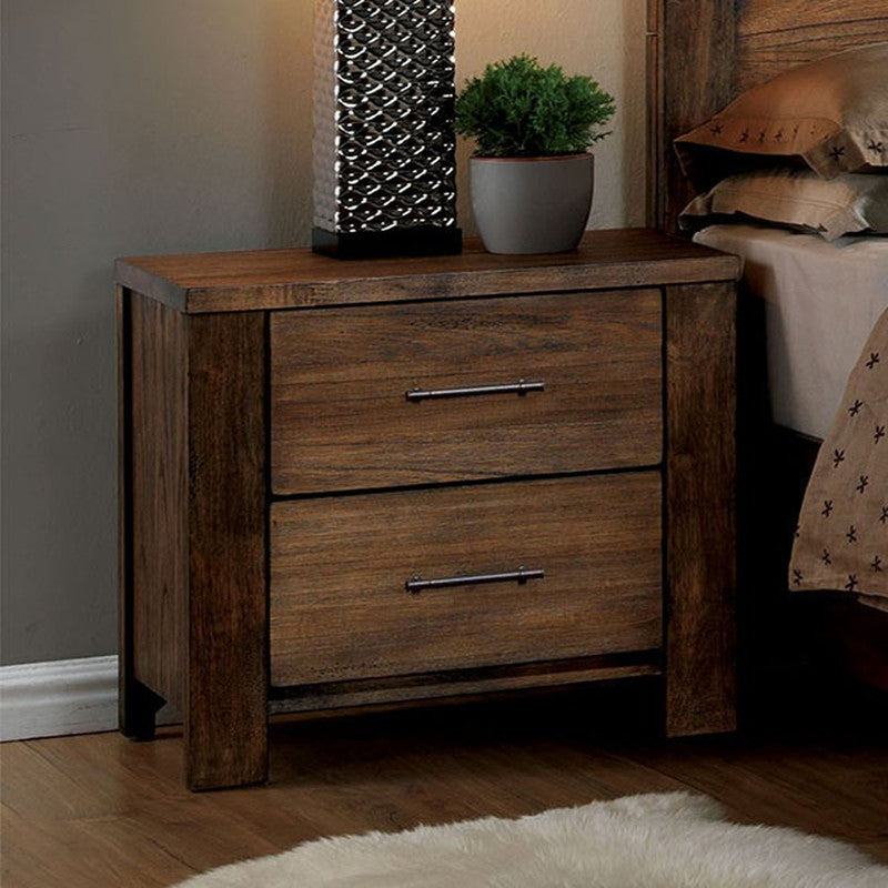 Elkton Antique Oak Nightstand - Ornate Home