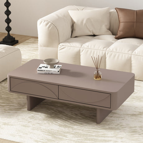 Ella 47.2" Coffee Table in Mocha - Ornate Home