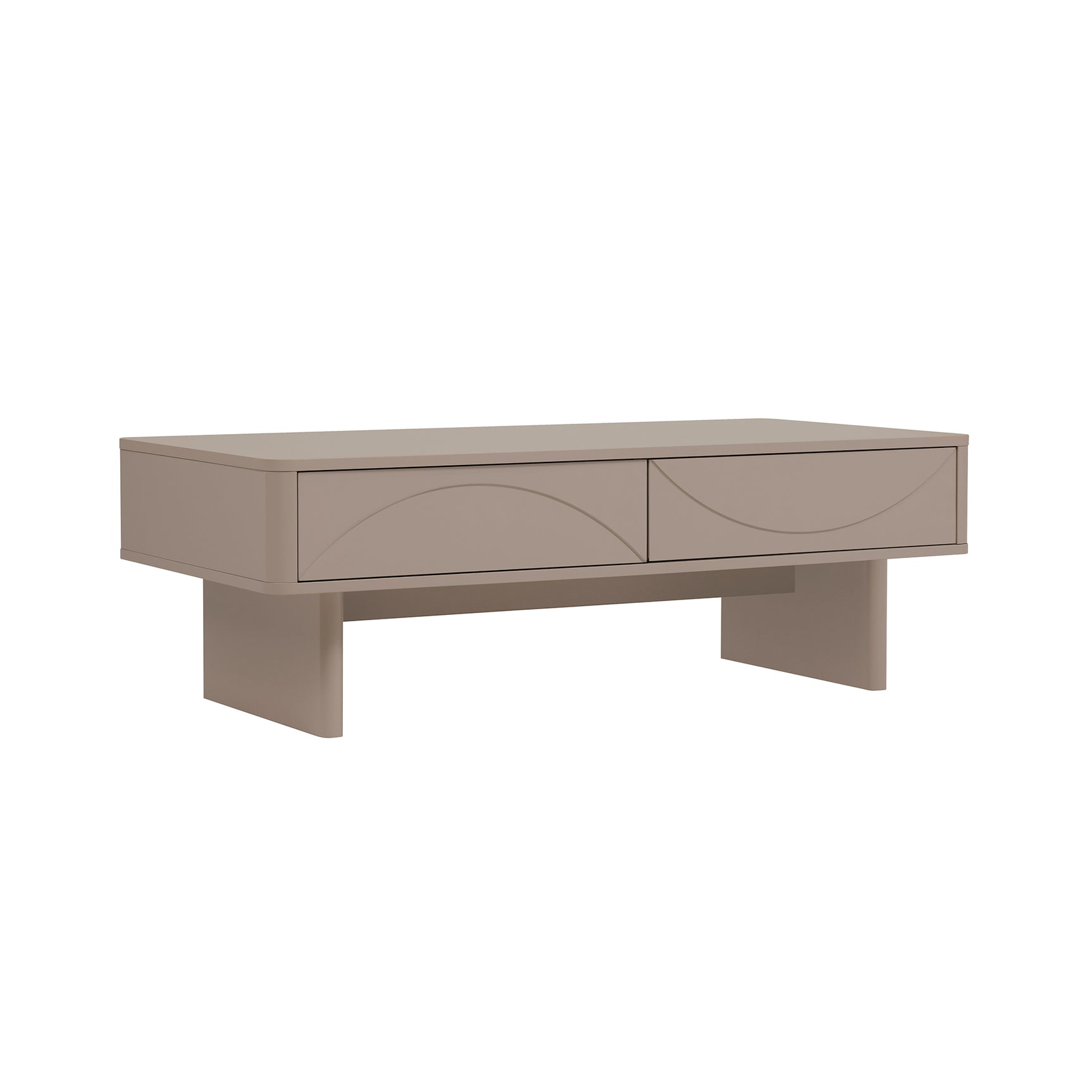 Ella 47.2" Coffee Table in Mocha - Ornate Home