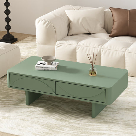 Ella 47.2" Coffee Table in Sage Green - Ornate Home