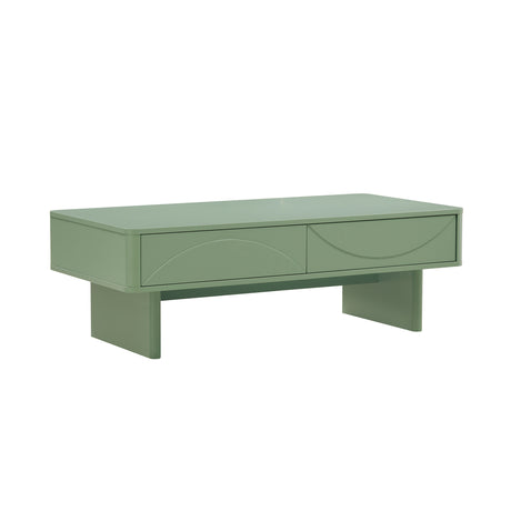 Ella 47.2" Coffee Table in Sage Green - Ornate Home