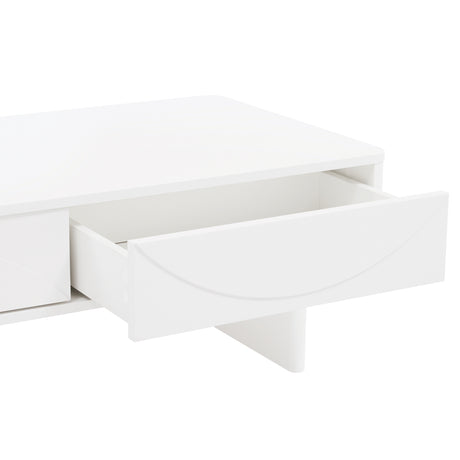 Ella 47.2" Coffee Table in White - Ornate Home