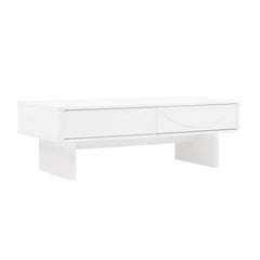 Ella 47.2" Coffee Table in White - Ornate Home